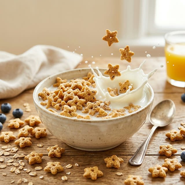 Star shaped cereal